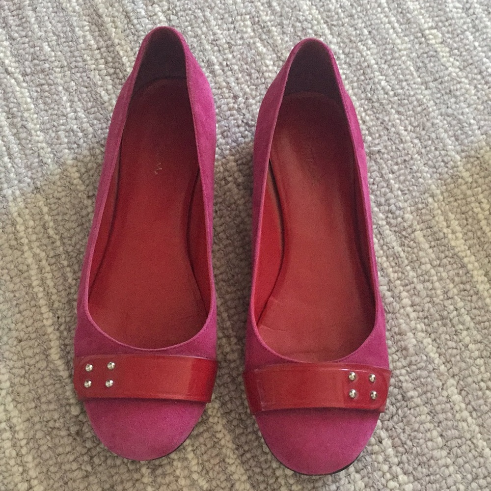 Cole Han Suede Ballet Flats